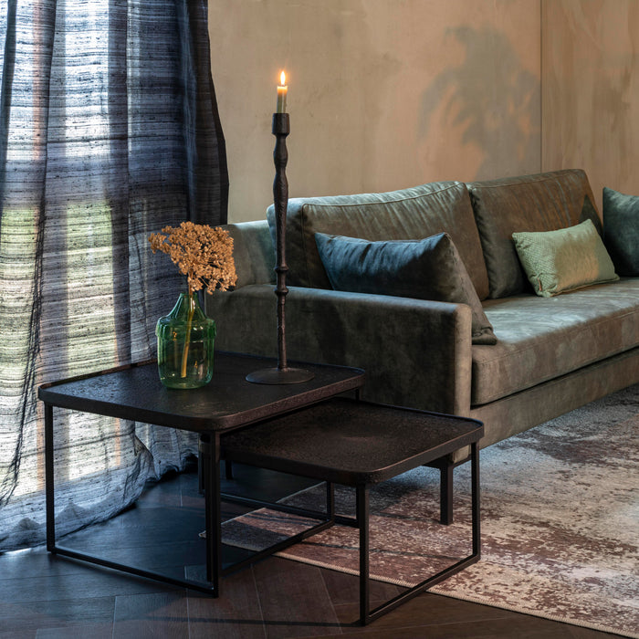 Dutchbone Winston Salontafel - Set van 2 - Zwart
