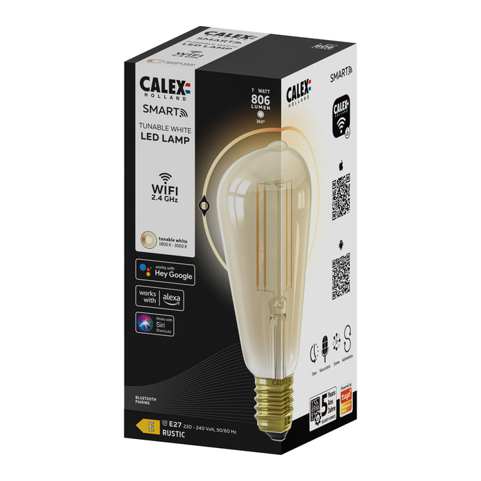 Calex Smart LED E27 ST64 16 cm Rustieklamp