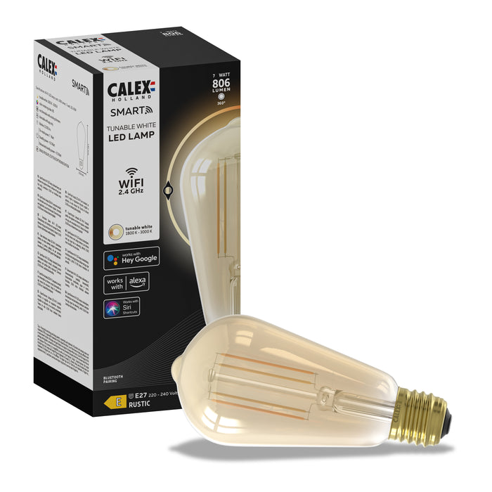 Calex Smart LED E27 ST64 16 cm Rustieklamp