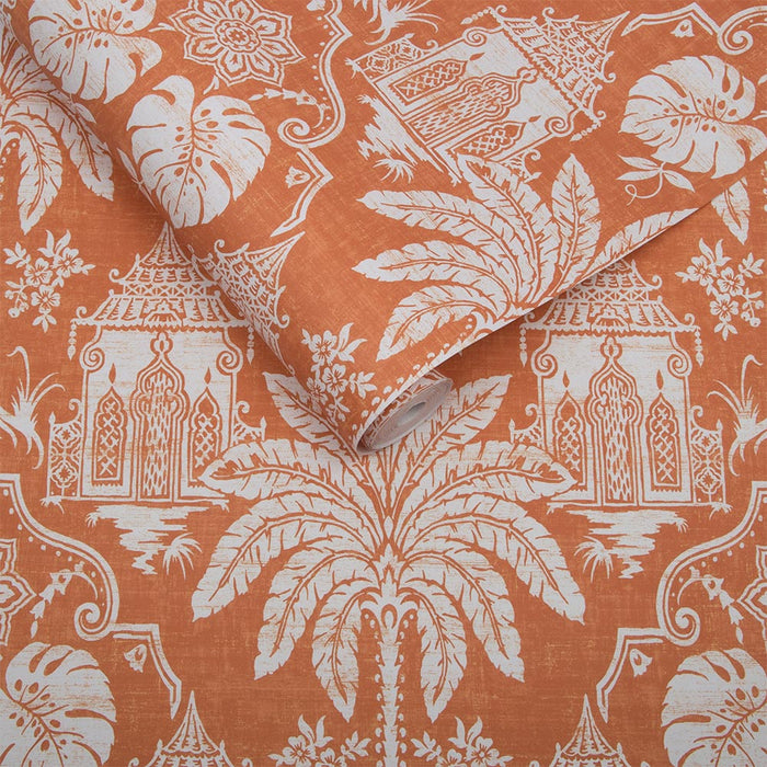 Graham & Brown - Vliesbehang - Imperial Orange -10mx52cm