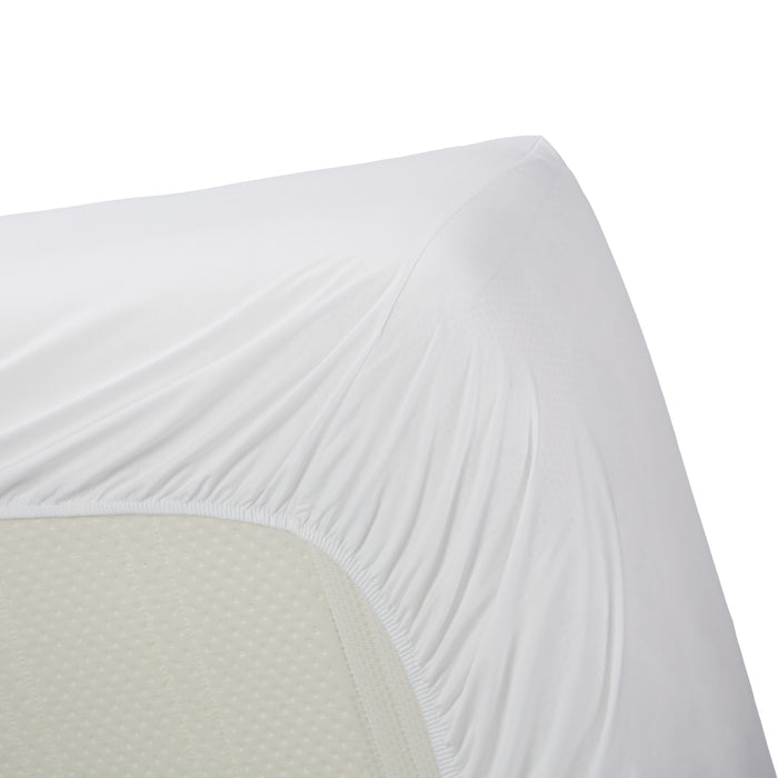 Ambiante Cotton Uni Hoeslaken 160 x 200 cm - Wit