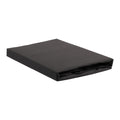 Ambiante Cotton Uni Hoeslaken 90 x 200 cm - Antraciet