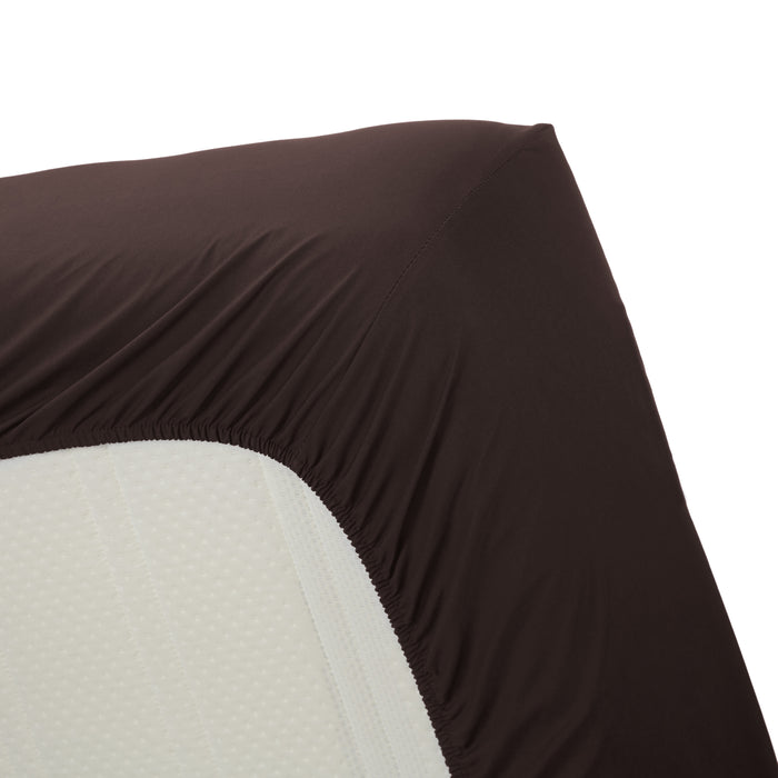 Ambiante Cotton Uni Hoeslaken 140 x 200 cm - Bruin