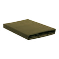 Ambiante Cotton Uni Hoeslaken 160 x 200 cm - Olijfgroen