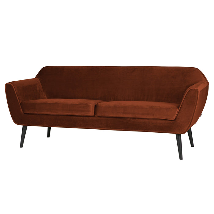 Woood Rocco 2-zitsbank - Velvet - Roest