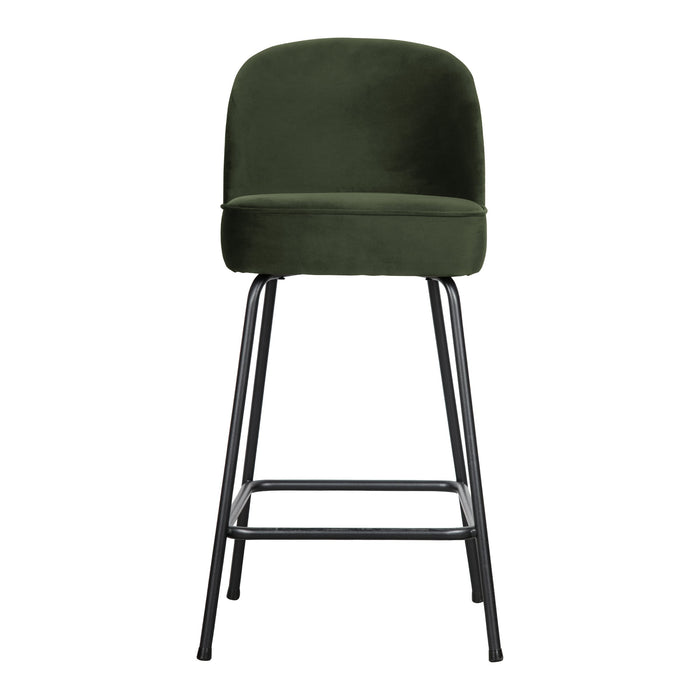 WOOOD Vogue Barkruk H 89 cm - Fluweel - Onyx