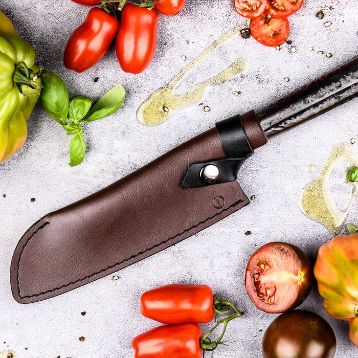 Forged Leather Hoes Santokumes 19,5 cm