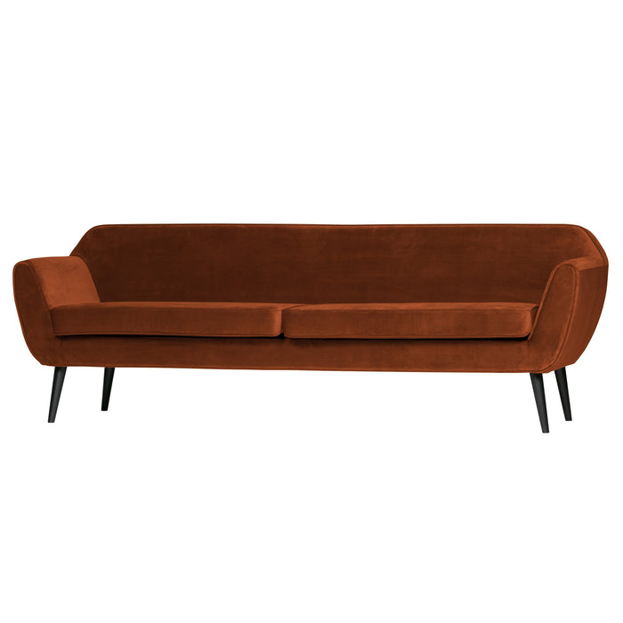 Woood Rocco 3-zitsbank - Velvet - Roest