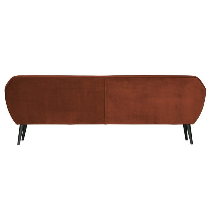 Woood Rocco 3-zitsbank - Velvet - Roest