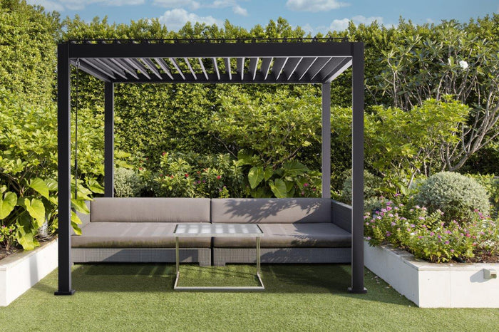 SORARA® Mirador Basic 300 x 300 cm Charcoal Zwart
