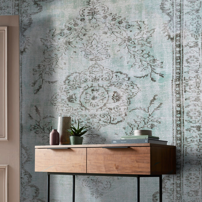 Art for the Home - Fotobehang - Wandkleed Grijs-Groen - 280x200cm