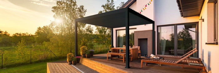 SORARA® Mirador Deluxe 360 x 360 cm Charcoal Zwart