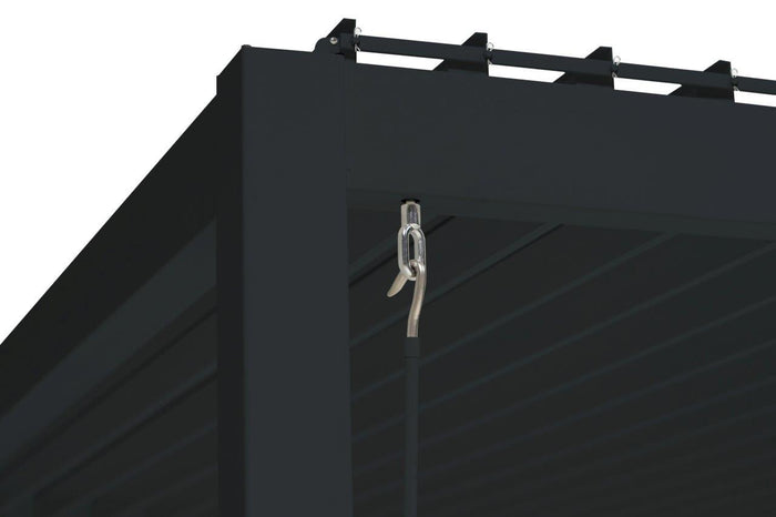 SORARA® Mirador Deluxe 360 x 360 cm Charcoal Zwart