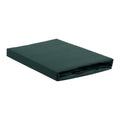Ambiante Cotton Uni Hoeslaken 160 x 200 cm - Donkergroen