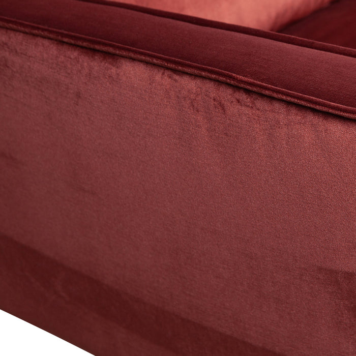 WOOOD Rodeo 2,5-zitsbank - Velvet -  Chestnut