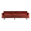 WOOOD Rodeo 3-zitsbank - Velvet -  Chestnut