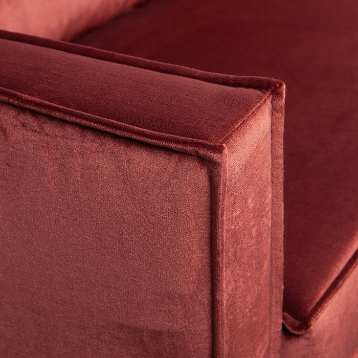 WOOOD Rodeo Chaise Longue Rechts - Velvet -  Chestnut