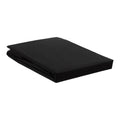 Ambiante Cotton Uni Hoeslaken 140 x 200 cm - Zwart