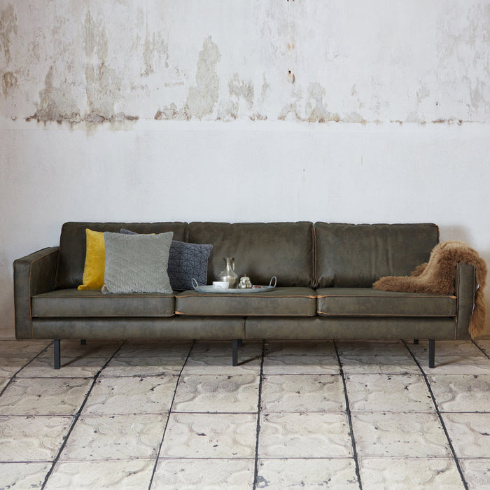 WOOOD Rodeo 3-zitsbank - Eco-leder -  Army