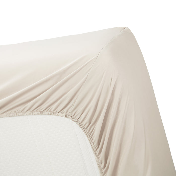 Ambiante Cotton Uni Hoeslaken 140 x 200 cm - Zand