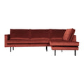 WOOOD Rodeo Hoekbank Rechts - Velvet -  Chestnut
