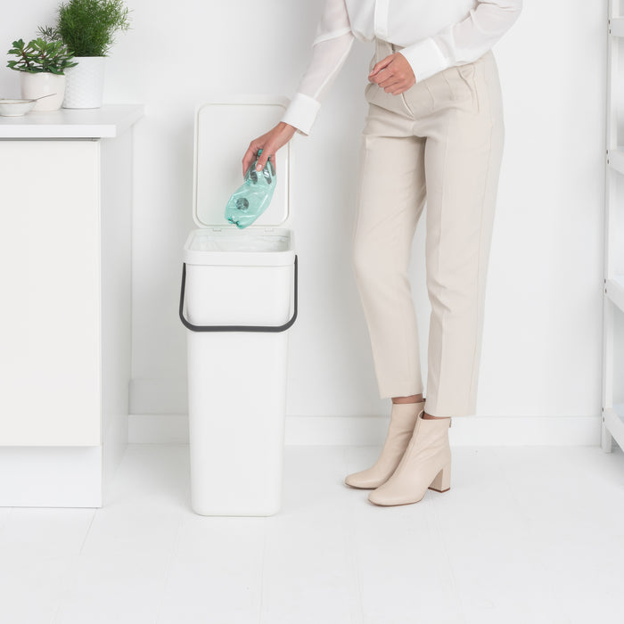 Brabantia Sort & Go Afvalemmer 40 Liter - White