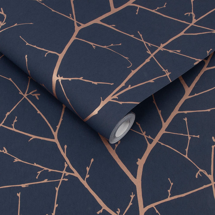 Graham & Brown - Vliesbehang - Boreas Midnight - 10mx53cm
