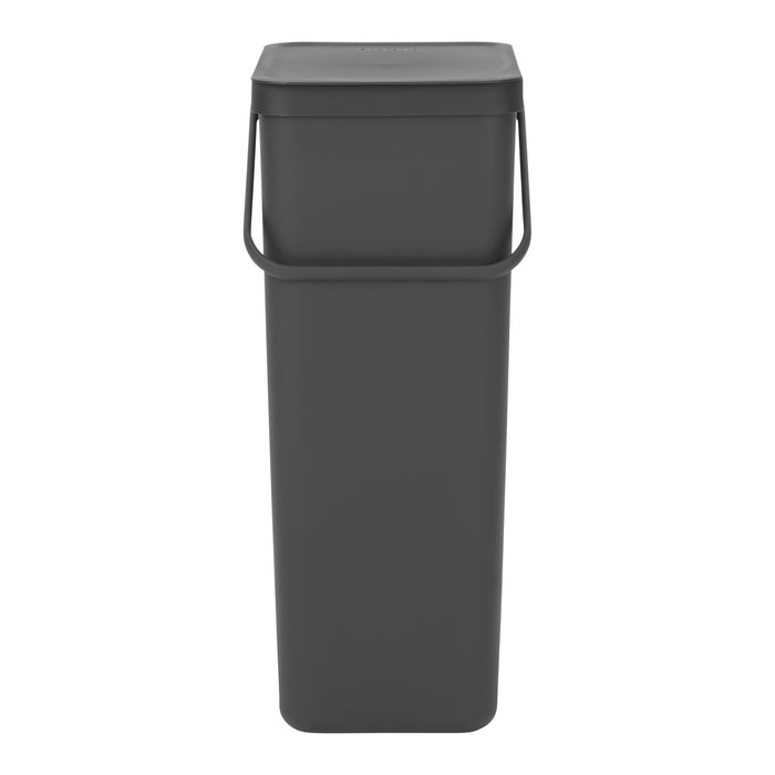 Brabantia Sort & Go Afvalemmer 40 L - Donkergrijs