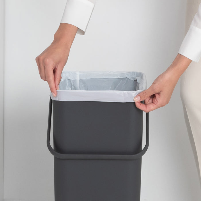 Brabantia Sort & Go Afvalemmer 40 L - Donkergrijs