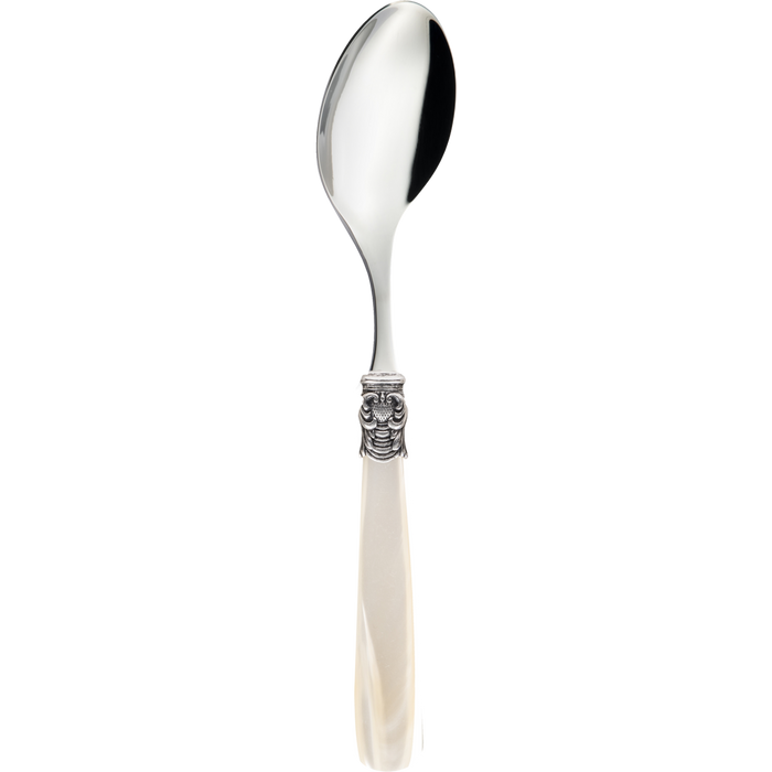 Eme Dessertlepel Mona Lisa 18.8 cm 18|10 Offwhite Zilver 6 stuks