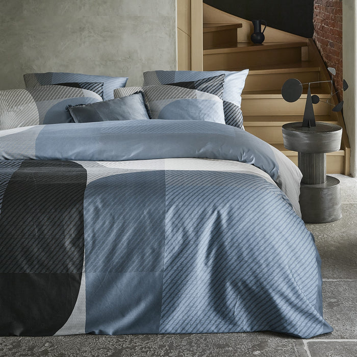Damai Moore - Dekbedovertrek - Satijn - 260x200|220 cm - Midnight Blue