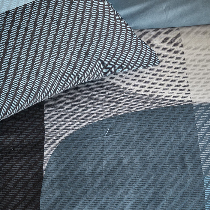 Damai Moore - Dekbedovertrek - Satijn - 260x200|220 cm - Midnight Blue