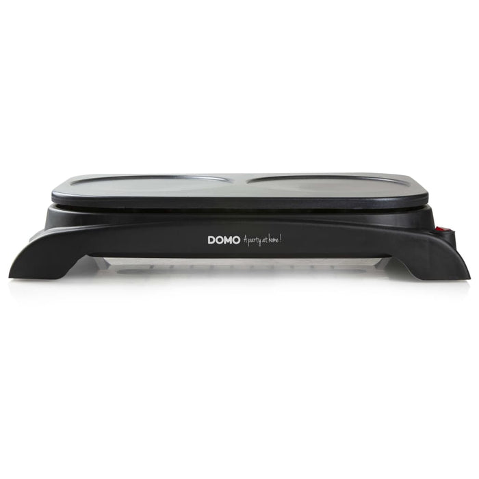 DOMO Crêpe- en pannenkoekenmaker dubbel DO8715P 1000 W zwart