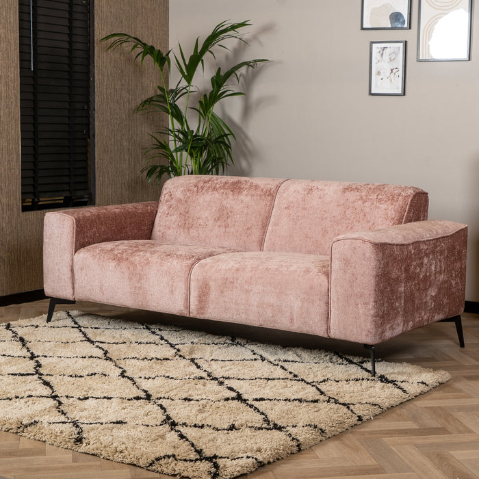 Bronx71 2,5-zits bank Vegas stof chenille roze