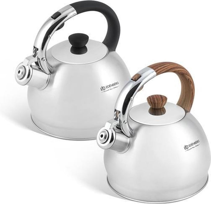 Edenberg Classic Line - Fluitketel RVS - 2.0 liter