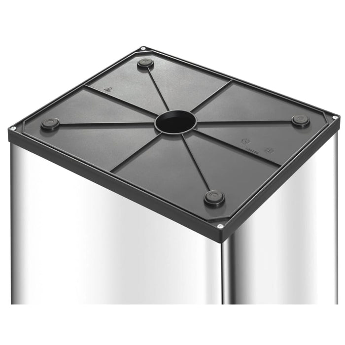 Hailo Afvalbak Big-Box Swing maat XL 52 L roestvrij staal 0860-211