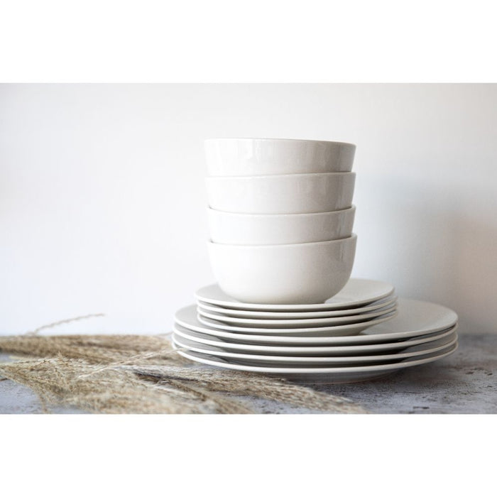 Servies Set, 12 Delig, Porselein, Wit - Mikasa | Alexis