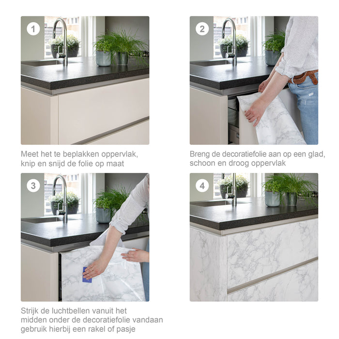 d-c-fix Terrazo Plakfolie - 45x200cm - Multi - Patroon - Zelfklevend