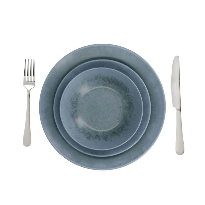 Mikasa - Reactive Blue Servies Set, 12 Delig, Keramiek - Mikasa