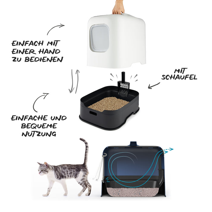 Rotho Kattenbak Biala - wit