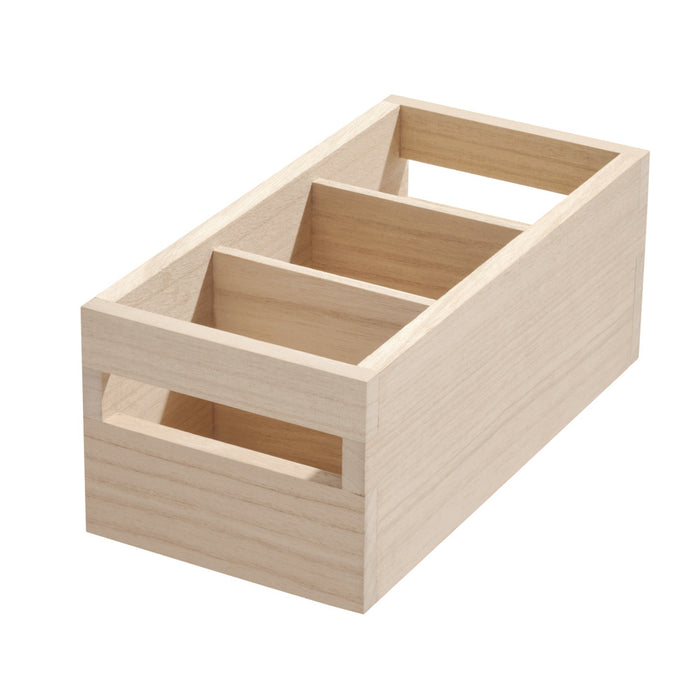 iDesign - Opbergbox met Handvat, 3 Vakken, 12.7 x 25.4 x 10.2 cm, Paul
