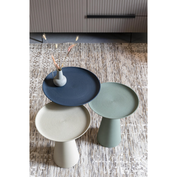 by fonQ basic Tira Bijzettafel - Blauw - Ø 39,5 cm