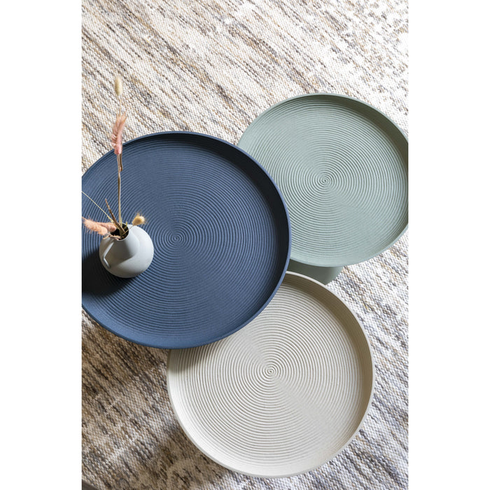 by fonQ basic Tira Bijzettafel - Blauw - Ø 39,5 cm