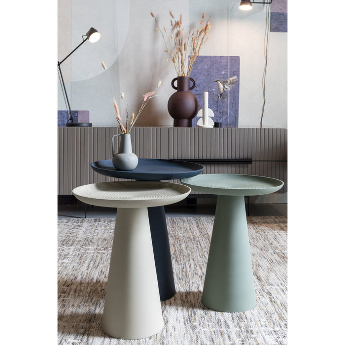 by fonQ basic Tira Bijzettafel - Blauw - Ø 39,5 cm