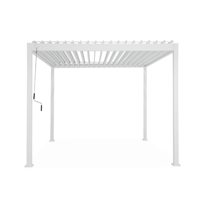 sweeek - Pergola met lamellendak, 3x3m, verstelbare lamellen V2