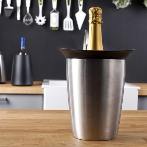 Vacuvin - Actieve wijnkoeler - Elegant Stainless steel - Vacuvin