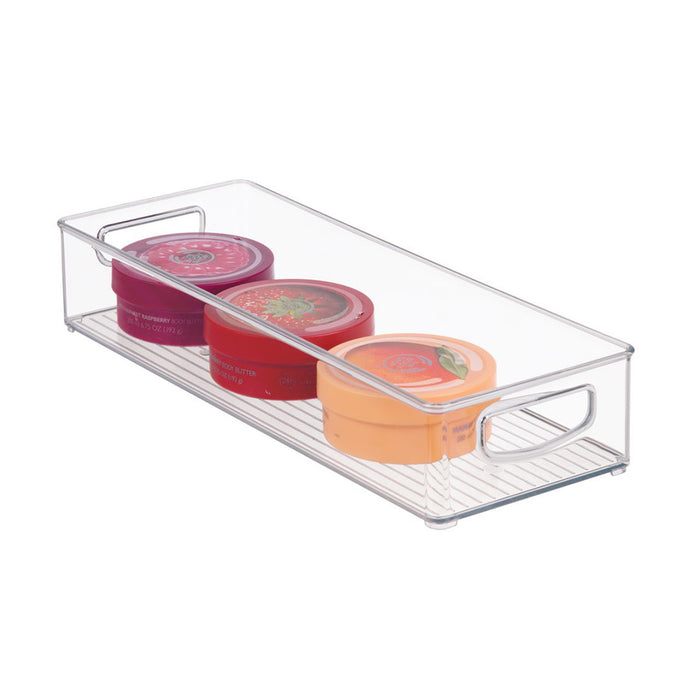 Opbergbox met Handvaten, 10.2 x 40.6 x 7.6 cm,  Stapelbaar, Kunststof,