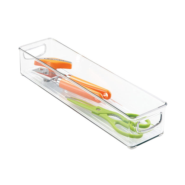 Opbergbox met Handvaten, 10.2 x 40.6 x 7.6 cm,  Stapelbaar, Kunststof,