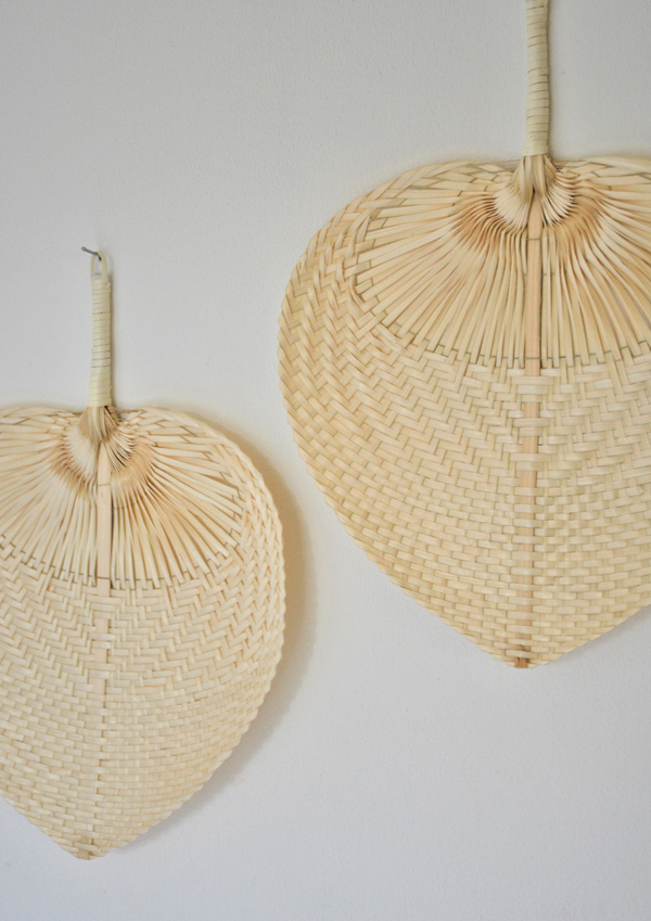 Bali Lifestyle | Waaiers Naturel | Set van 2 | 30x40