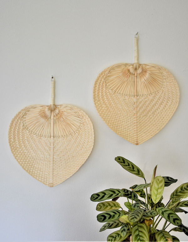 Bali Lifestyle | Waaiers Naturel | Set van 2 | 30x40